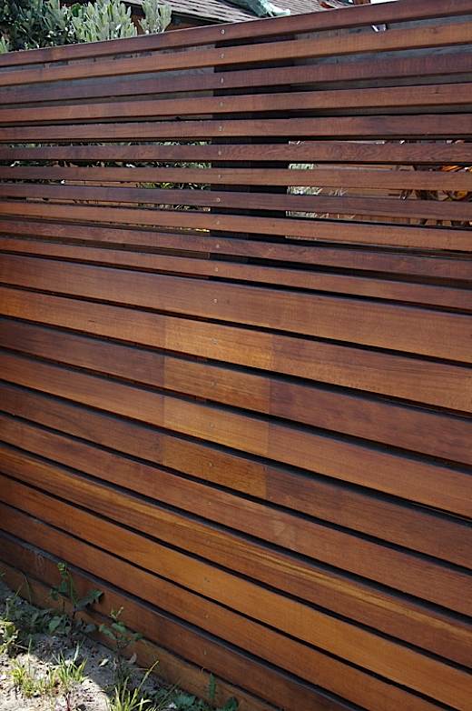 Beautiful wood privacy fence installation
